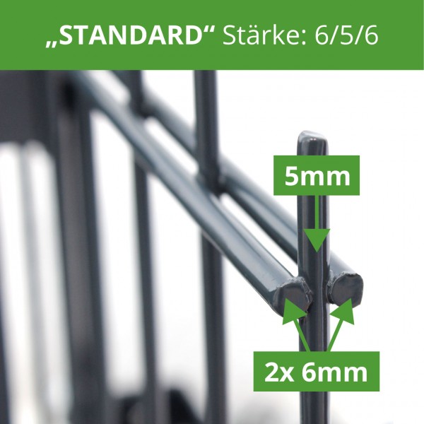 Doppelstabmatten | H:1030mm | B:2510mm | 6/5/6